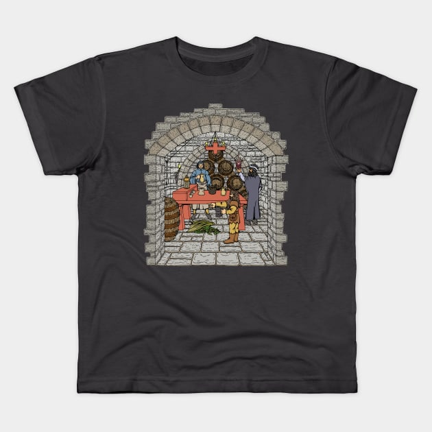 Fantasy Winery Kids T-Shirt by AzureLionProductions